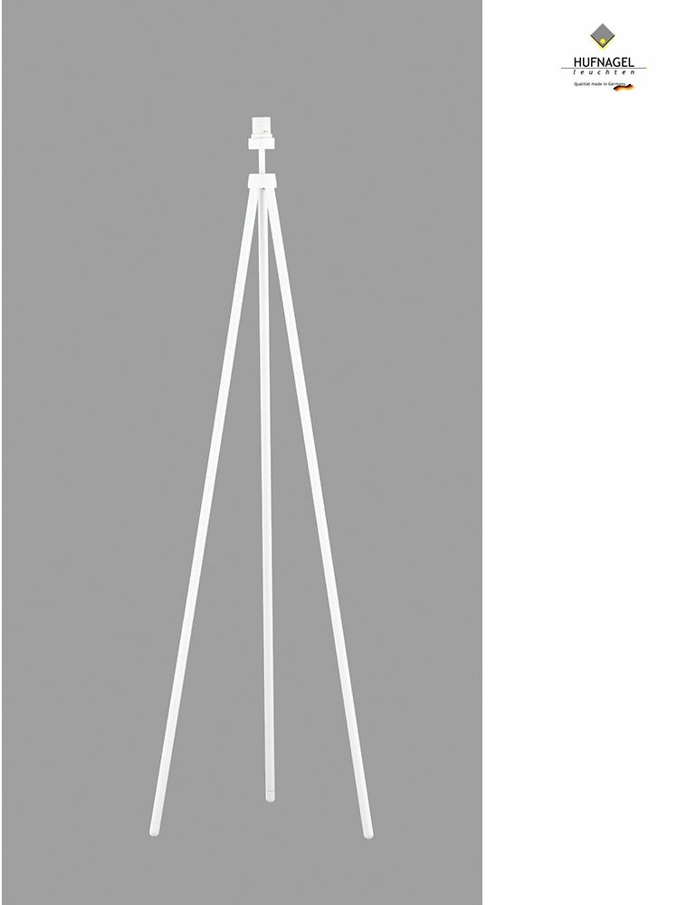 Hufnagel Stehleuchte TILDA, mit Schnurdimmer, Kabelführung durch Stativrohr, E27, ohne Schirm, weiß HUF-314051