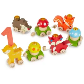 Bieco Geburtstagszug Waldtiere