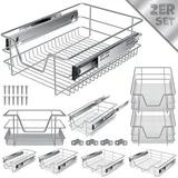 Kesser KESSER® Teleskopschublade Küchenschublade Küchenschrank ? Korbauszug ? Schrankauszug ? Vollauszug ? Schublade