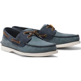 Timberland Classic BOAT Shoe md blue nubuck 8 Wide Fit