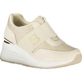 Laura Biagiotti Plateau-Sneaker Beige/Gold 40
