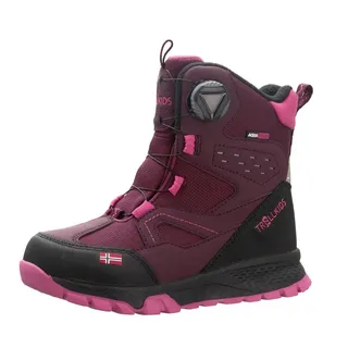 TROLLKIDS Kirkenes Schneeschuhe - redwood / Magenta - EU
