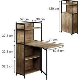 Vicco Savio 57 x 30 cm Eiche rustikal/braun