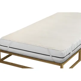 biberna Molton-Matratzenauflage Premium Qualität 150 x 200 cm beige