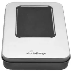 MediaRange USB-Box zur Aufbewahrung von USB Speichersticks Aluminium silber