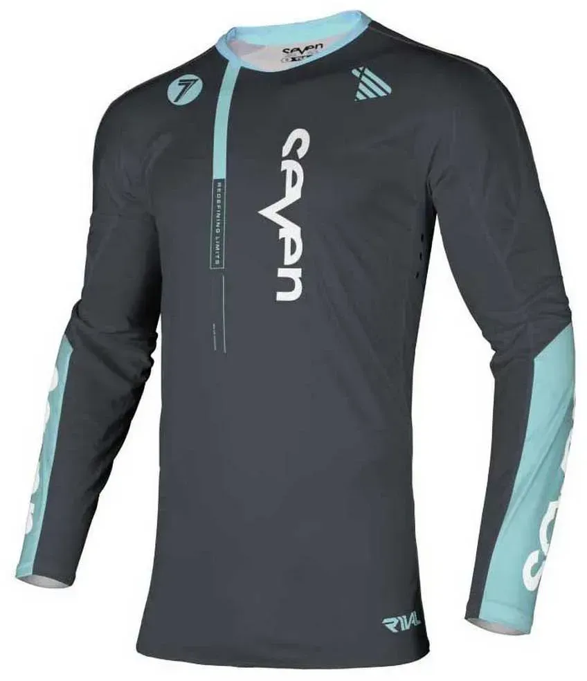 Seven Rival Rift Langarm-trikot - Stone - 2XL