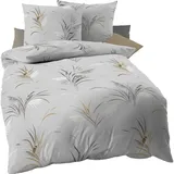 KAEPPEL Swing Floral Grau 155 x 220 cm + 80 x 80 cm