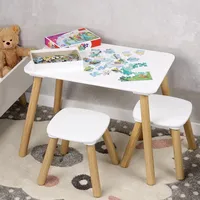 KESPER Kindertisch 1 mit 2 Stühlen  weiß