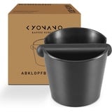 KYONANO Abklopfbehälter für Siebträger Kaffeesatz Abschlagbehälter Knock Box Espresso Klopfbox mit Abnehmbarer Klopfstange Espresso Abklopfbehälter für dein Barista Zubehör