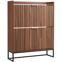 Vevor Schuhkipper 80 x 24 x 100 cm Braun / Braun