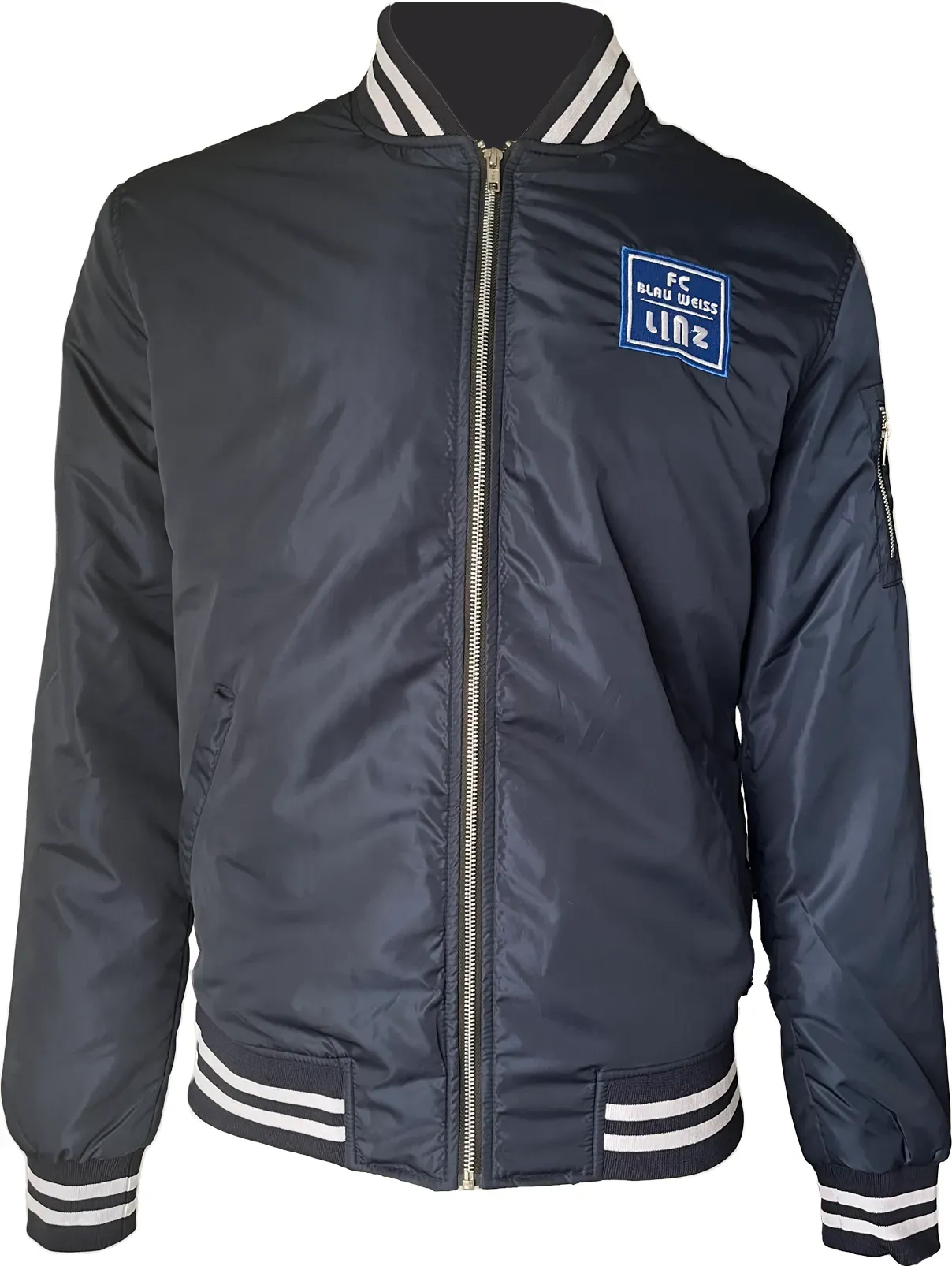 FC Blau-Weiß Linz Bomberjacke - dunkelblau / XL