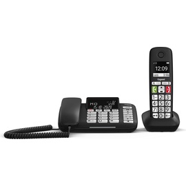Gigaset DL780 Plus DECT-Telefon Anrufer-Identifikation Schwarz