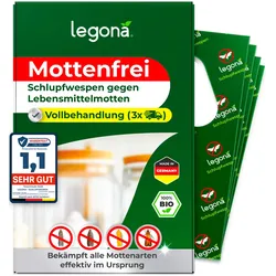 Schlupfwespen gegen Lebensmittelmotten