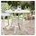 vidaXL Gartentisch Ø90 x 75 cm Weiß