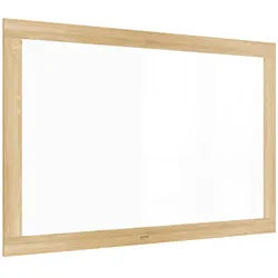 ALLboards Magnetisches Whiteboard, trocken abwischbar PREMIUM 150x100cm, massiver Rahmen im Eichendesign