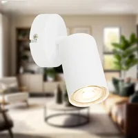B.K.Licht - Wandlampe Küchenlampe, Flurlampe, 8x15,5 cm, Weiß