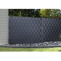 Floraworld PVC-Sichtschutzstreifen 5 Streifen 19 x 251,5 x 0,15 cm Anthrazit