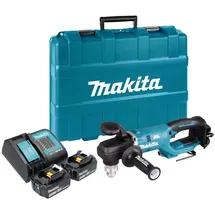 Makita DDA 450 SFK Akku Winkelbohrmaschine 18 V 70 Nm Brushless + 2x Akku 3,0 Ah + Ladegerät + Koffer