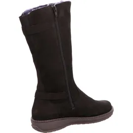 WALDLÄUFER Hoja Stiefel (Langschaft), Futter echt Lammfell, Bear (Nubuk), Weite H, schwarz 533904-165-001 42 - 8 UK