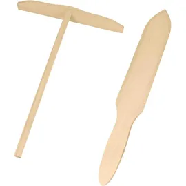 Metaltex Crepes Spachtel-Set aus Holz Braun