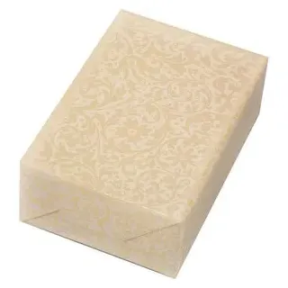JUNG SCHÖNER VERPACKEN Geschenkpapier »Brokat beige, 50cm x 50 m beige/gold