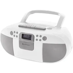 Soundmaster SCD7800 tragbares Digitalradio CD-Player Kassettenspieler Hörbuchfunktion DAB+ UKW-Radio USB-Anschluss Kopfhöreranschluss