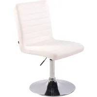 TPFLiving Esszimmerstuhl, Weiß, Textil, 44x97x60 cm, Esszimmer, Stühle, Esszimmerstühle,