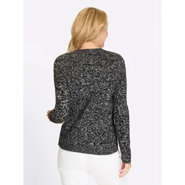 Sieh an! Ringel-Pullover Schwarz / Weiß 44