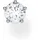 Thomas Sabo Ohrstecker Einzel weißer Stein silber 925 4mm