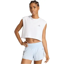 adidas Adi365 Running Essentials Crop Tanktop Damen white L