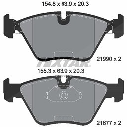 Textar Bremsbelagsatz, Scheibenbremse [Hersteller-Nr. 2199003] für BMW