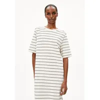 Armedangels Xelinaa Midikleid Streifen Grau/Weiß XL