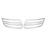 Omac Zierleisten-Aufkleber Kühlergrill Leisten für Mercedes Sprinter W907 2018-2025 Chrom 2x, (2tlg), Langlebig,Einfache Reinigung,Einfache Installation,Rostbeständig silberfarben