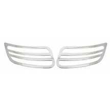 Omac Zierleisten-Aufkleber Kühlergrill Leisten für Mercedes Sprinter W907 2018-2025 Chrom 2x, (2tlg), Langlebig,Einfache Reinigung,Einfache Installation,Rostbeständig silberfarben