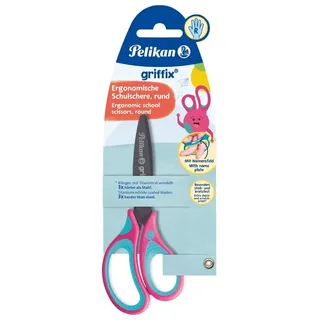 Pelikan griffix Schulschere rund für Rechtshänder, LovelyPink