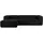 Konsimo Ecksofa Ferox ¦ schwarz ¦ Maße (cm): B: 305 H: 73