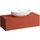 Laufen ILBAGNOALESSI Schubladenelement, Ausschnitt Mitte, 120x50x37cm, 1 Schublade, H4303110972691, Farbe: Terracotta