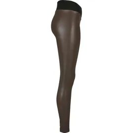 URBAN CLASSICS Faux Leather Leggings Brown XS