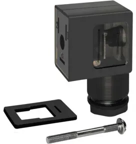 Riegler Gerätestecker mit LED, 24 V, 22 mm, Bauform B
