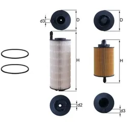 Kraftstofffilter MAHLE KX 645KIT