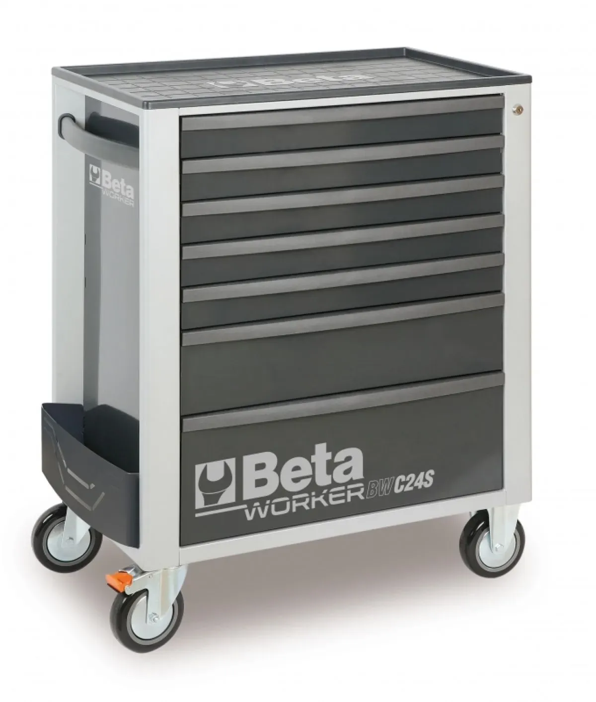 Beta 240-teiliger bestückter Werkzeugwagen mit 7 Schubladen BW 2400S G/7 E-S grau
