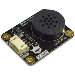 DFRobot Gravity TTS-Modul, Text zu Sprachausgabe, I2C/UART, integrierter Lautsprecher, 3,3-5V