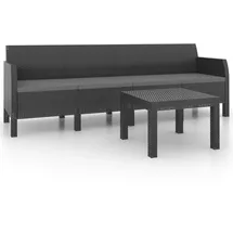vidaXL Garten-Lounge-Set 2-tlg. anthrazit