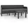 vidaXL Garten-Lounge-Set 2-tlg. anthrazit