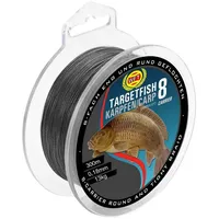 WFT TF8 Karpfen black 300m 0,18mm 13kg - Karpfenschnur,