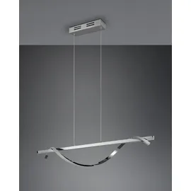 Trio Reality LED-Pendelleuchte Isabel 1-flammig Chrom 100 cm x 18 cm