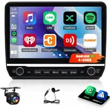 Android 14 Autoradio mit Navi für FIAT Ducato Peugeot Boxer Citroen Jumper 2006-2023 mit CarPlay Android Auto, 10 Zoll HD Touch Display Bildschirm 2Din mit GPS WiFi Navi Bluetooth FM/RDS Radio