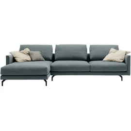 creation by rolf benz Ecksofa "CR.414, Designecksofa, Polsterecke, Breite 300cm, L-Form", blau (wasserblau, steingrau), B:300cm H:91cm T:172cm, CREATION BY ROLF BENZ, Sofas, Ecksofa, wahlweise aus feinstem Rindsleder oder hochwertigem Chenille