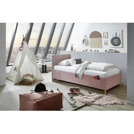Meise Möbel Polsterbett Cool 90 x 200 cm rose ohne Lattenrost