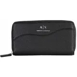 Armani Exchange Wave Zip Around Geldbörse Damen schwarz